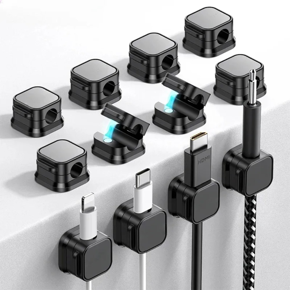 Wall Anchor Plastic - مغناطيسي قوي ​ مشابك كابلات قابلة