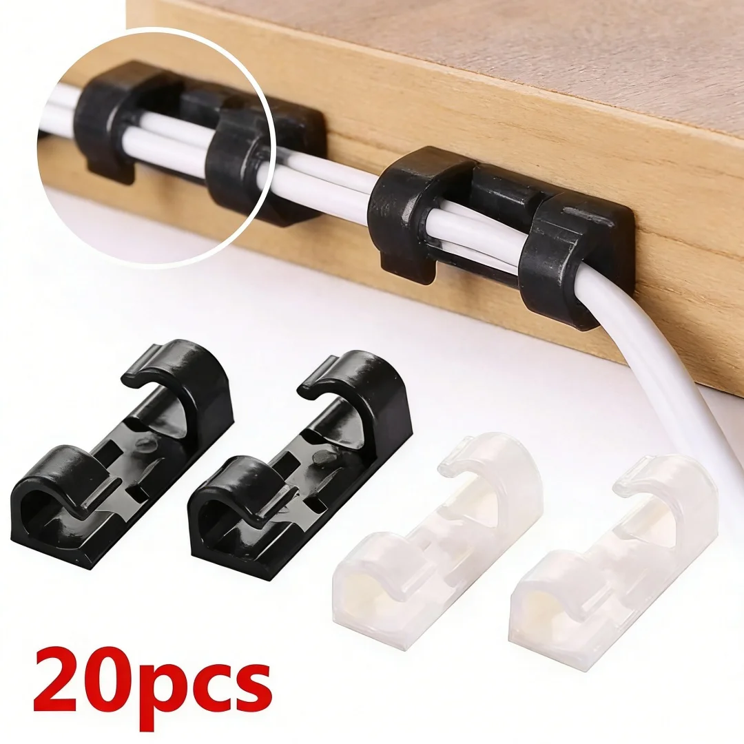 Wall Anchor Plastic - منظم كابلات بدون ثقب، ملصق حائط،