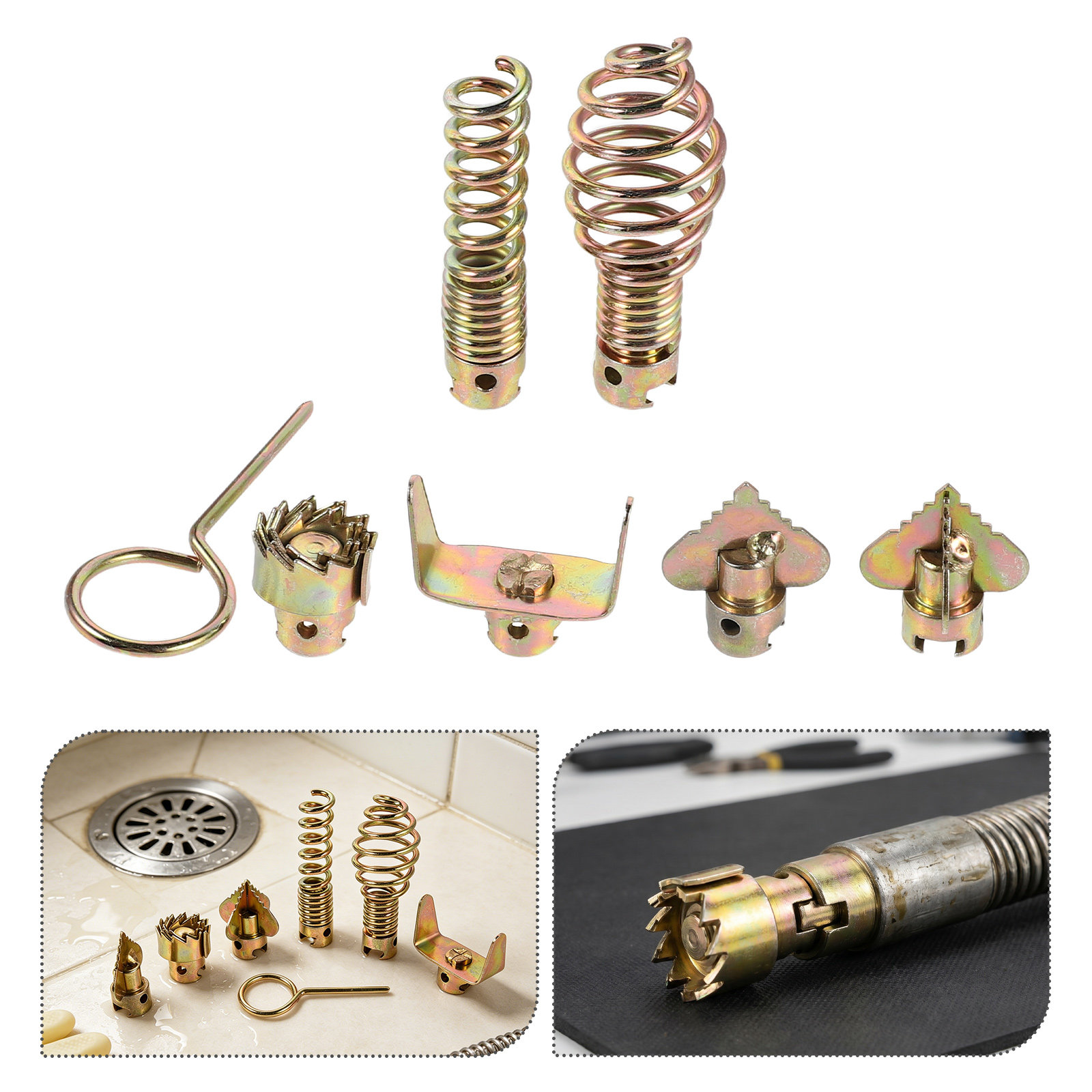 Plumbing Snake Drain - 7 قطع من أدوات قطع أنابيب