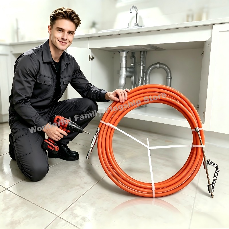 مجموعة أدوات تسليك المجاري الم - مراجعة Plumbing Snake Drain وسعره