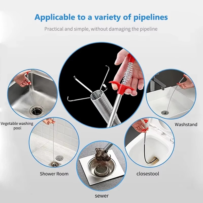 مرنة الربيع الأفعى استنزاف الأ - مراجعة Plumbing Snake Drain وسعره
