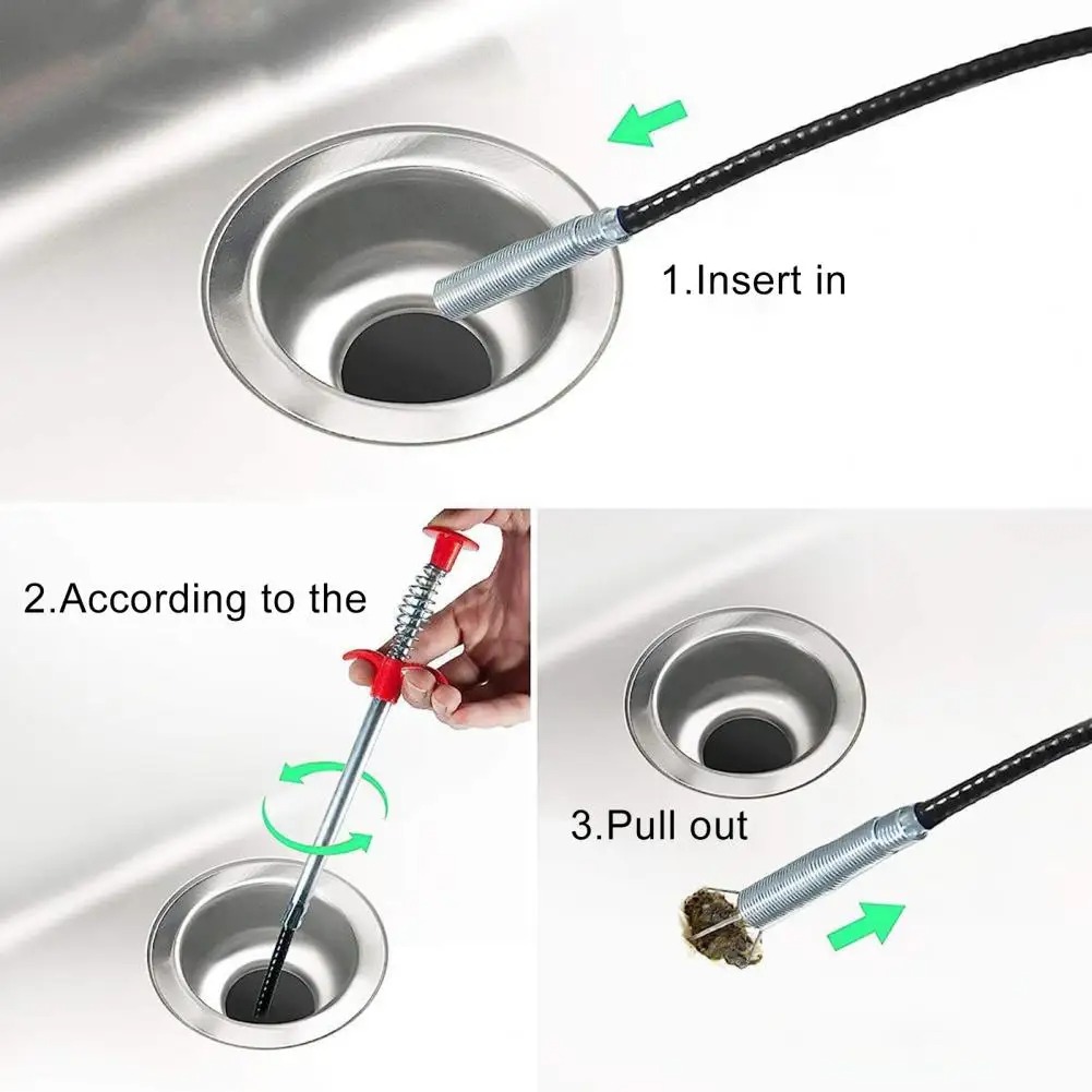 مرنة الربيع الأفعى استنزاف الأ - مراجعة Plumbing Snake Drain وسعره