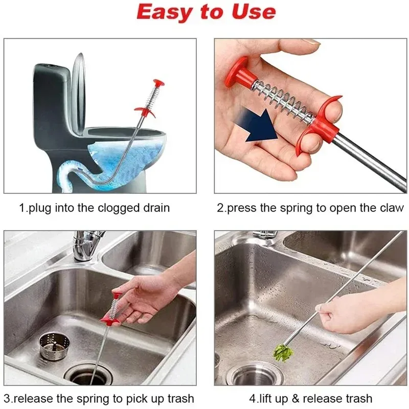 مرنة الربيع الأفعى استنزاف الأ - مراجعة Plumbing Snake Drain وسعره